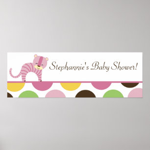 Pôster 22,5"x7,5" - Faixa personalizada Rainha da selva