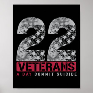 Poster 22 Estrelas Veterano Sensibilização para o Suicídi