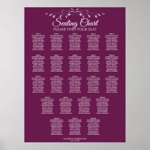 Poster 22 Gráfico de Casamento Elegante de Cassis Elegan