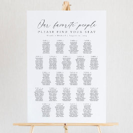 Poster 22 Mesas Nosso Gráfico de Assentos de Pessoas Favo