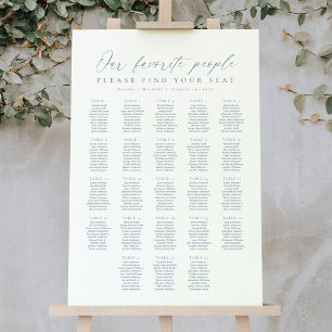 Poster 23 Mesas Nosso Gráfico de Assentos das Pessoas Fav