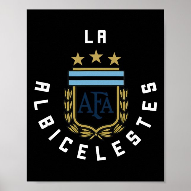 Poster 2425 Bandeira Argentina Kit de Camisa de Futebol E (Frente)