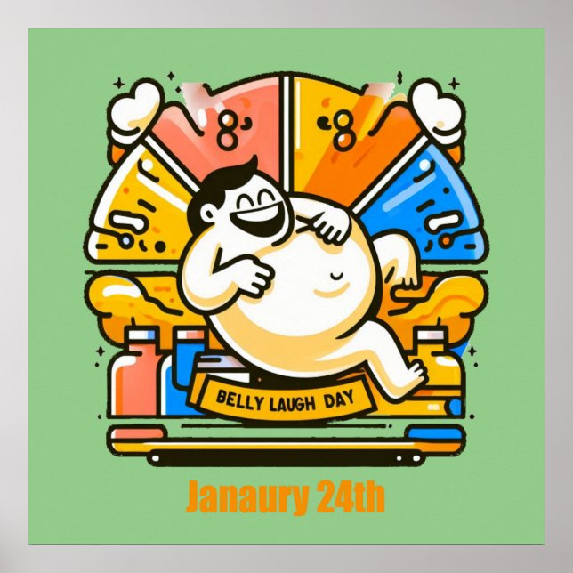 Poster 24 de janeiro - Belly Laugh Day (Frente)