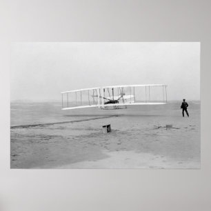 Poster 24" do primeiro vôo x16 "