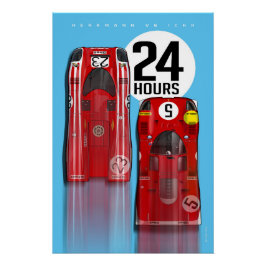 Pôster 24 Hours 1970 Herrmann vs Ickx