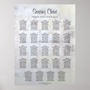 Poster 24 Mesa White Reflexões Casamento