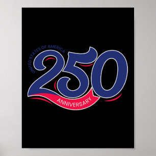 Poster 250º Aniversário América Semiquincentenário EUA J