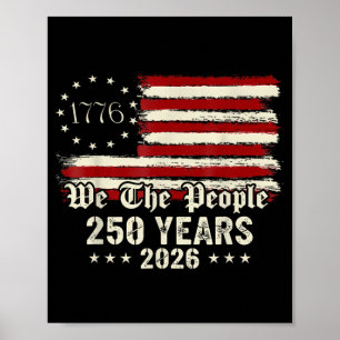 Poster 250º Aniversário da América 250 Anos O Povo Julho