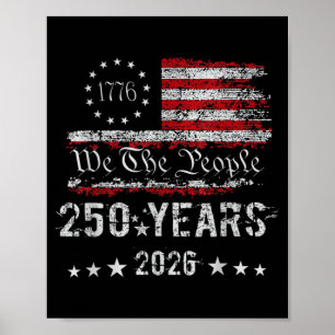 Poster 250º Aniversário da América 250 Anos O Povo Julho