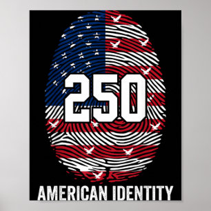 Poster 250º Aniversário EUA 1776-2026 Patriótico American