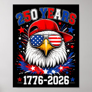 Poster 250º Aniversário EUA Meninos Águia 250 Anos