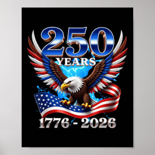 Poster 250 Aniversário Patriótico Estados Unidos _1