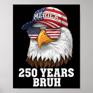 Poster 250 Anos 1776-2026 250º Aniversário Águia Merica
