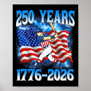Poster 250 Anos 1776 2026 250º Venda Bandeira Americana 4