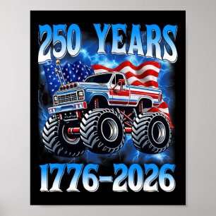 Poster 250 Anos América 250º Aniversário EUA Crianças Men
