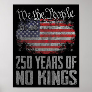 Poster 250 Anos Americano 250º Aniversário EUA Patriótico