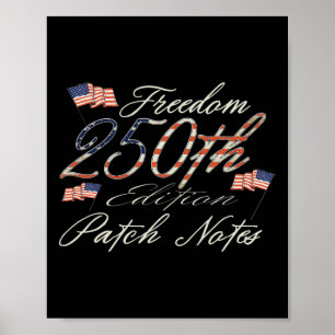 Poster 250 Anos Aniversário da América 1776-2026 Independ