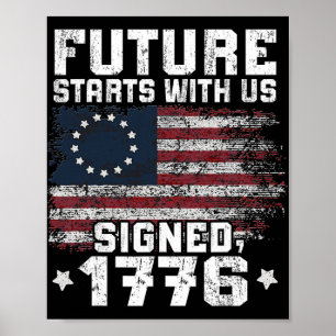 Poster 250 Anos da América Aniversário 1776-2026 Independ