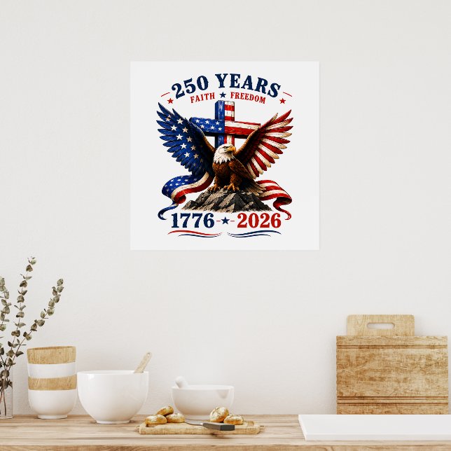 Poster 250 Anos de Fé e Liberdade (Cozinha)