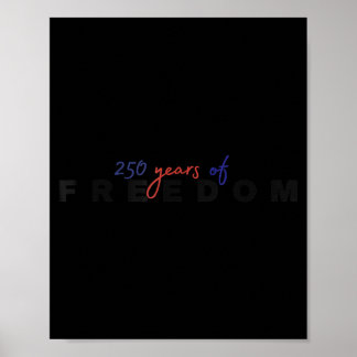 Poster 250 Anos de Liberdade 1776-2026 250º Independência