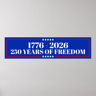 Poster 250 Anos de Liberdade EUA 1776–2026