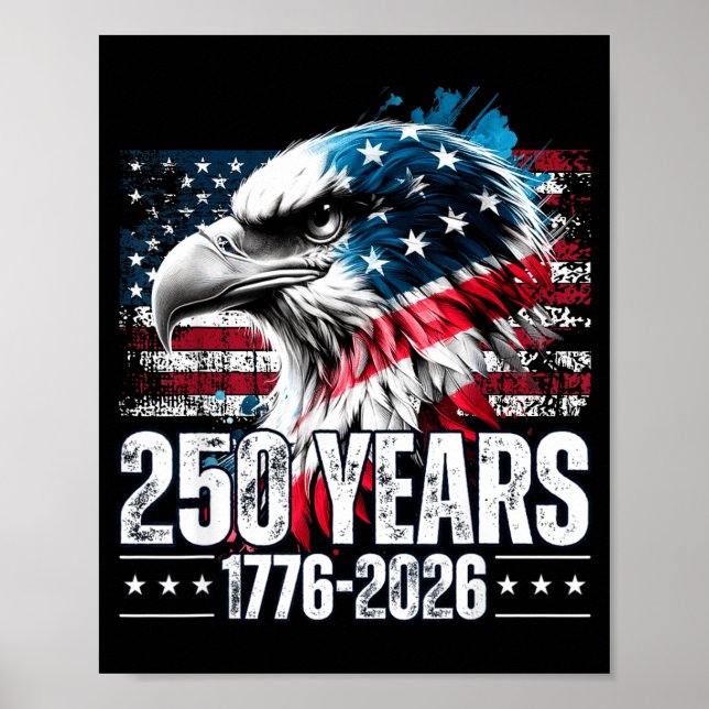 Poster 250th Anniversary United States Birthday  (Frente)