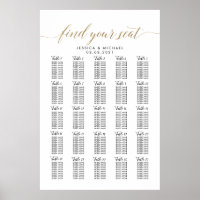 25 Mesa 250 Guest Large Wedding Seating Chart