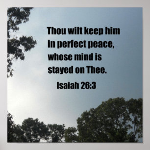 Pôster 26:3 de Isaiah