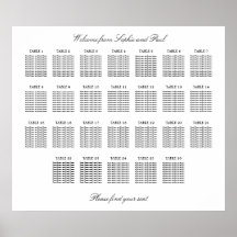 26 Mesa Gráfico de Assentos Minimalista Elegante