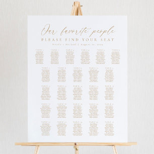Poster 26 Mesas Nosso Gráfico de Assentos de Pessoas Favo