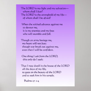 Pôster 27:1 dos salmos - 4