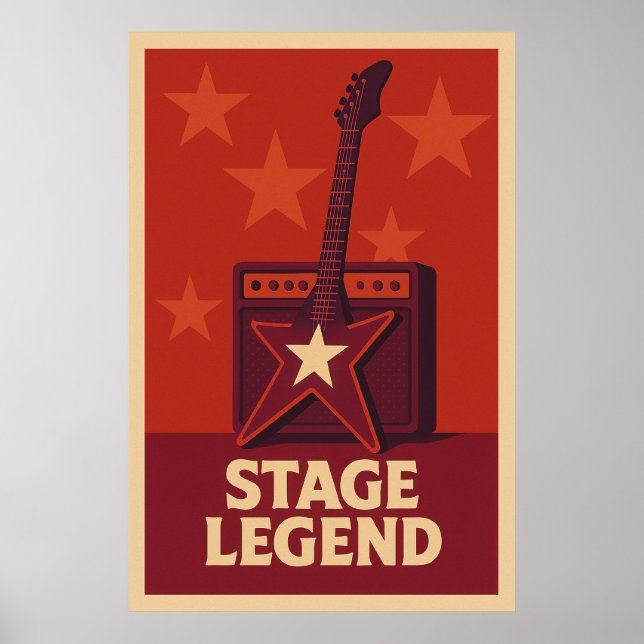 Poster 27, Legenda do Palco, Vintage (Frente)