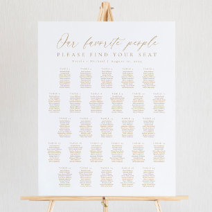 Poster 27 Mesas Nosso Gráfico de Assentos das Pessoas Fav