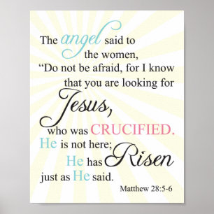 Pôster 28:5 de Matthew - 6