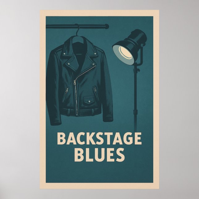 Poster 28, Blues de Backstage, Vintage (Frente)