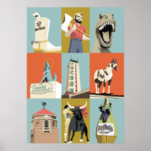 Poster 28"x20" Propriedades de Tucson