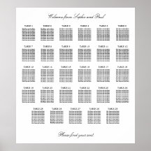 29 Mesa Gráfico de Assentos Minimalista Elegante
