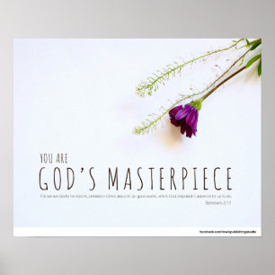 Poster 2:10 de Ephesians - você é a obra-prima do deus