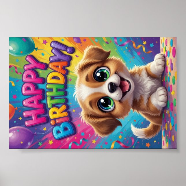 Poster #2 Cartaz de Aniversário Feliz (Frente)