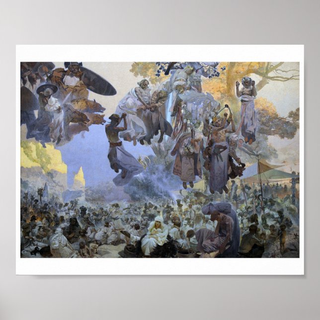 Poster #2 Celebração de Svantovit, Mucha (Frente)