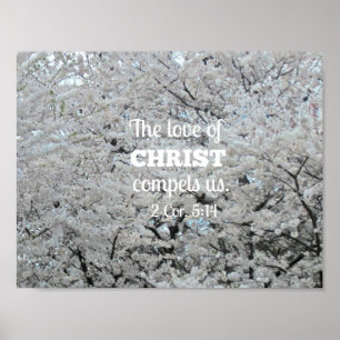 Poster 2 Cor. 5:14 O amor do Cristo nos obriga.