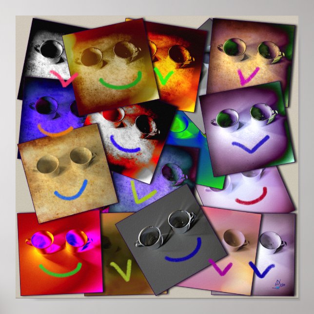 Poster 2 cups and One smile x… (Frente)