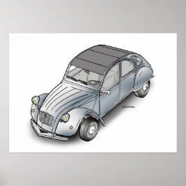 Poster 2 CV Citroen
