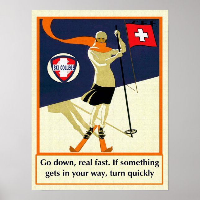 Poster 2 da Faculdade de Esqui (Frente)