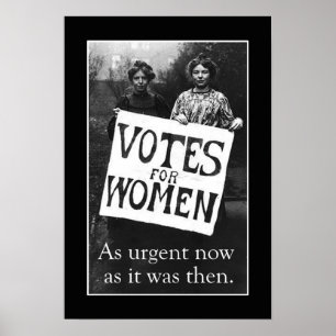Poster 2 do voto das mulheres do vintage