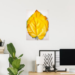 Poster 2 Folhas Amarelas Georgia O'Keeffe