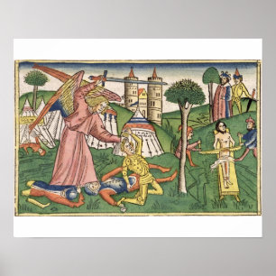 Pôster 2 Kings 19 35-37 God's vengance on Assyria, from t