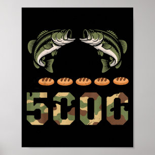 Poster 2 peixes 5 pães jesus camo pesca de robalo