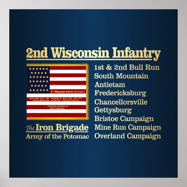 Poster 2nd Wisconsin Infantry (BH)  (Frente)