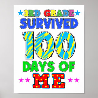 Poster 3º Grau Sobreviveu A 100 Dias De Mim Estudantes 10